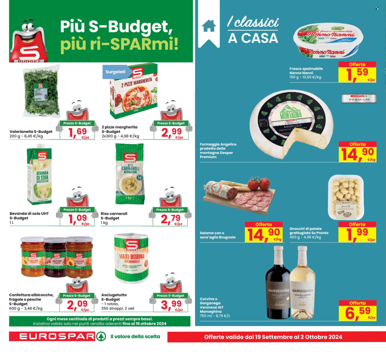 Volantino Eurospar - 19/9/2024 - 2/10/2024. Pagina 12