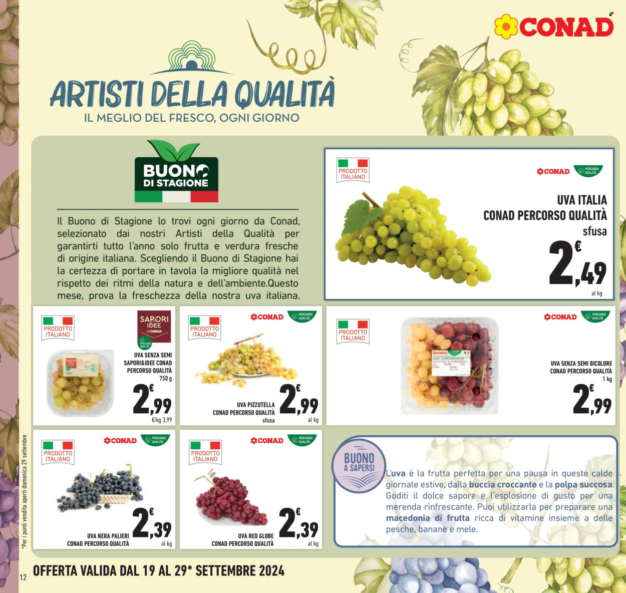 Volantino Conad - 19/9/2024 - 29/9/2024. Pagina 12