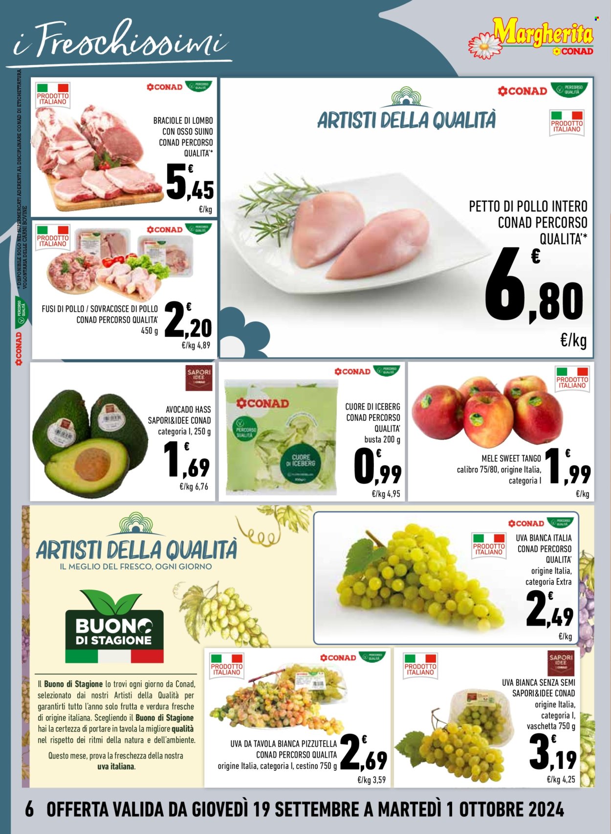 Volantino Margherita Conad - 19/9/2024 - 1/10/2024. Pagina 6