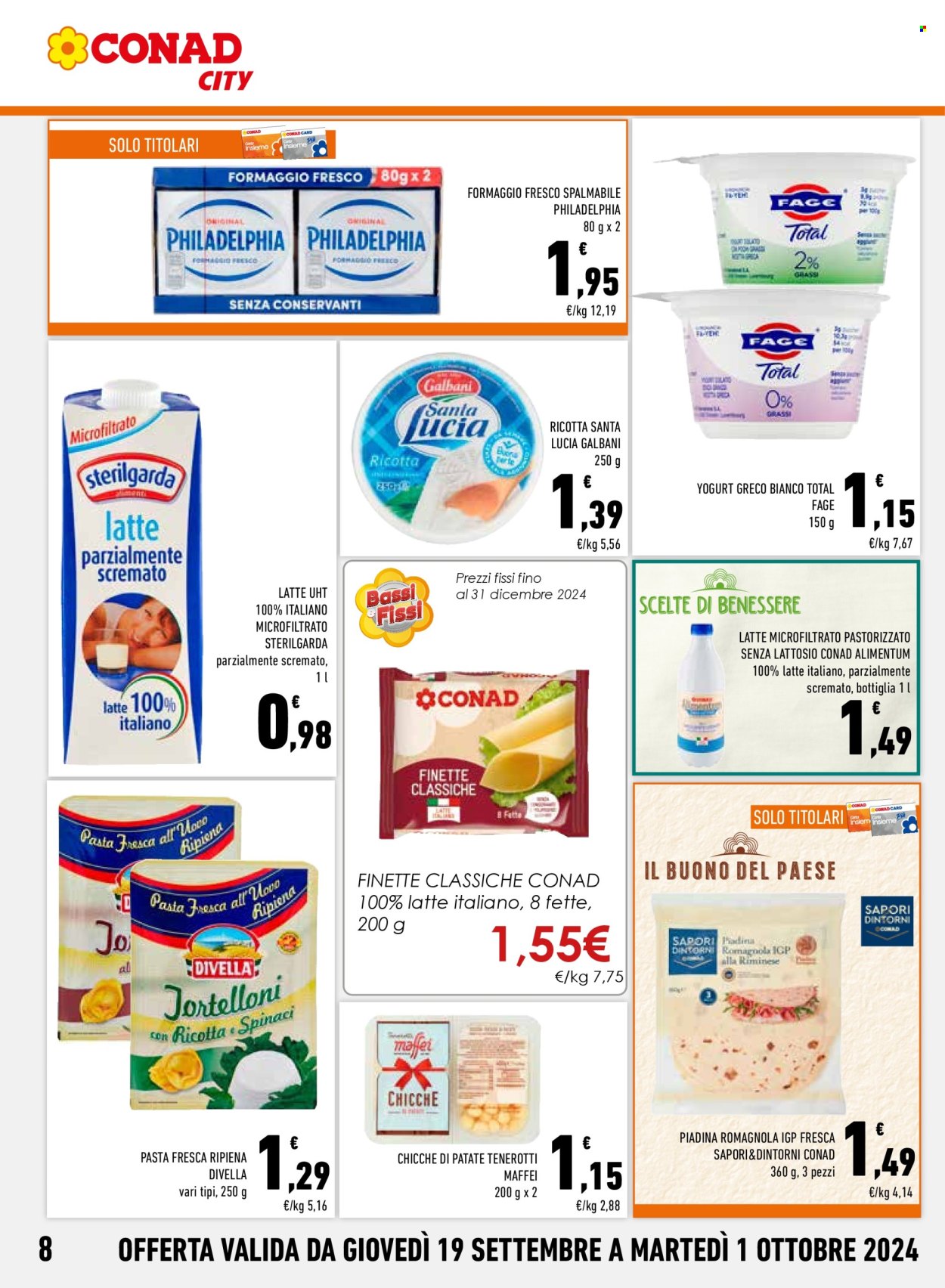 Volantino Conad - 19/9/2024 - 1/10/2024. Pagina 8