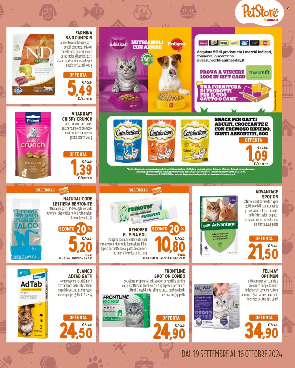 Volantino Pet Store Conad - 19/9/2024 - 16/10/2024. Pagina 5