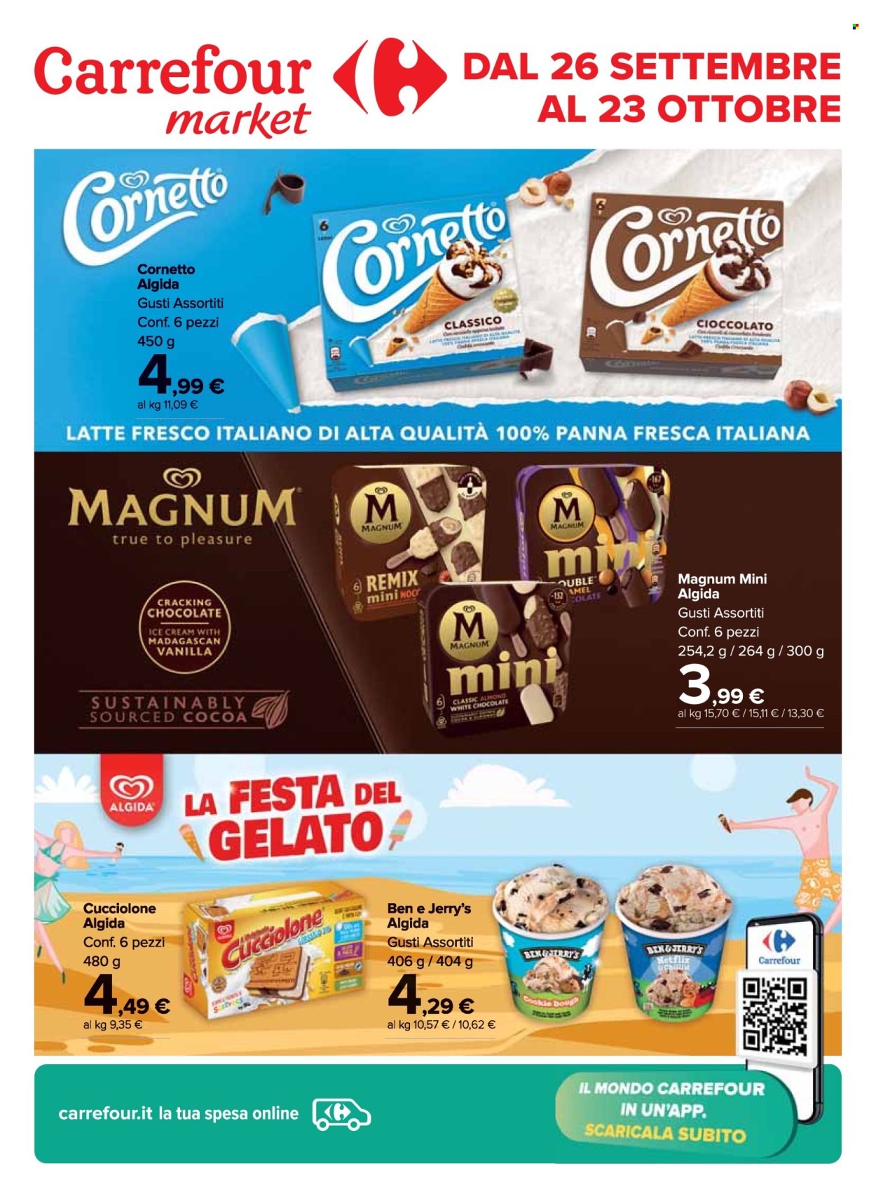 Volantino Carrefour - 26/9/2024 - 23/10/2024. Pagina 1