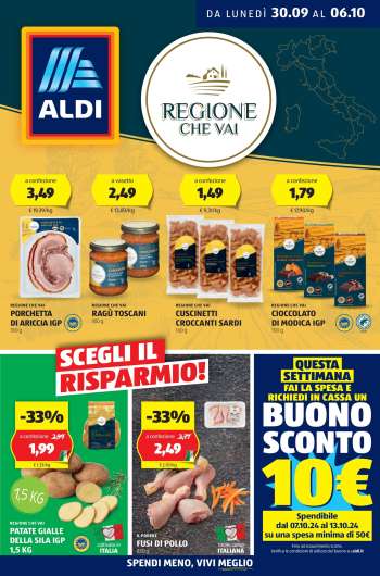 Volantino Aldi - 30/9/2024 - 6/10/2024.