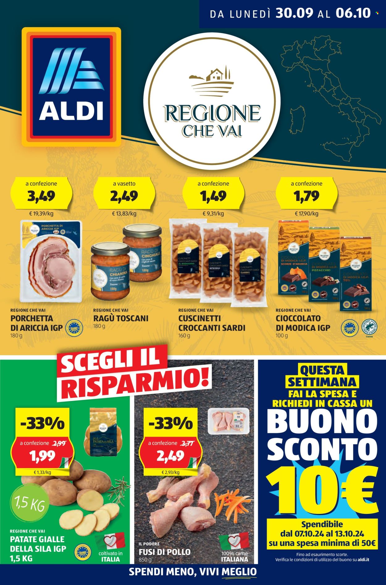 Volantino Aldi - 30/9/2024 - 6/10/2024. Pagina 1