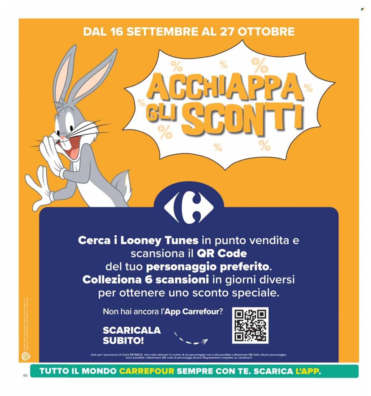 Volantino Carrefour - 26/9/2024 - 10/10/2024. Pagina 46