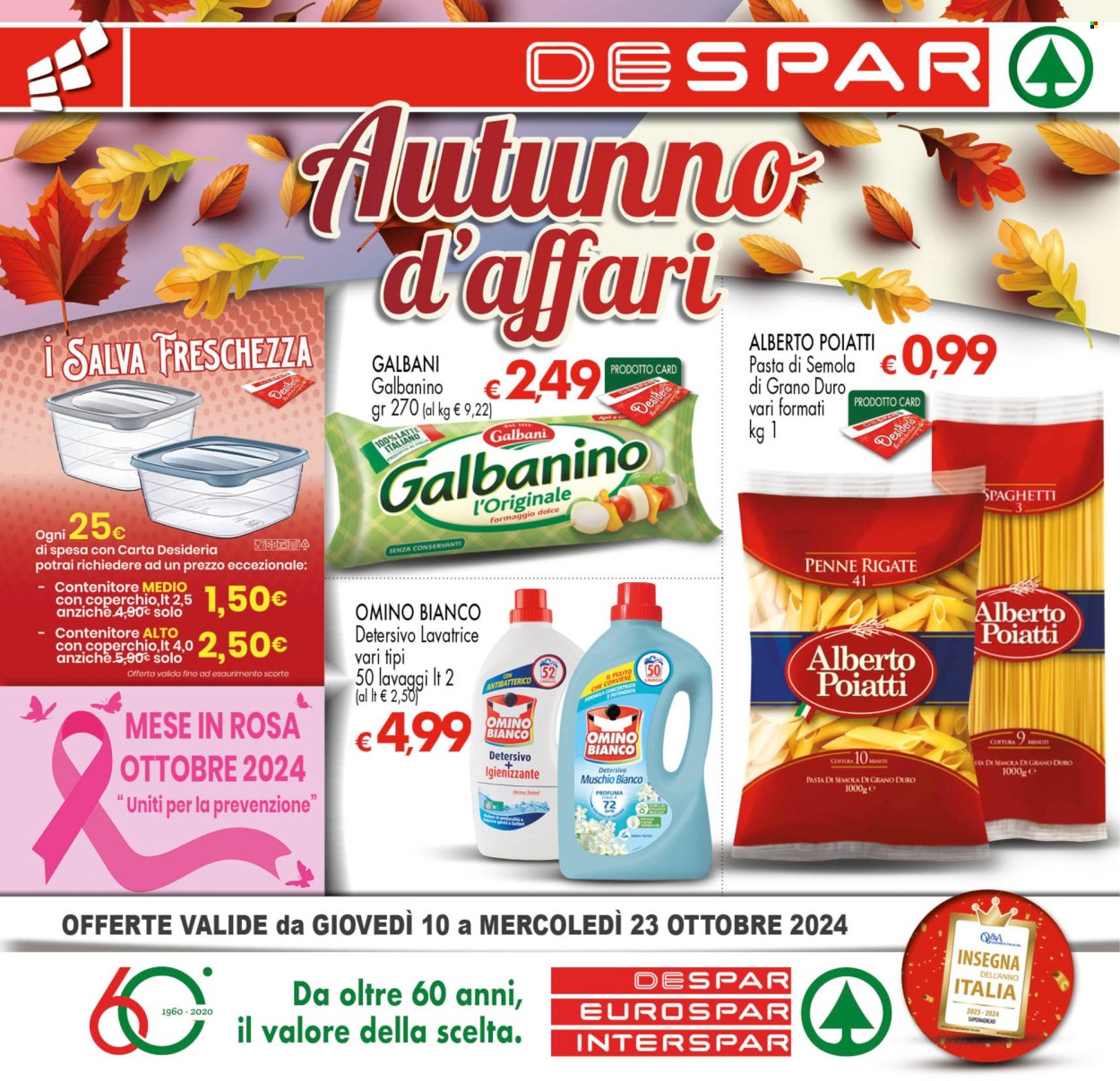 Volantino Eurospar - 10/10/2024 - 23/10/2024. Pagina 1