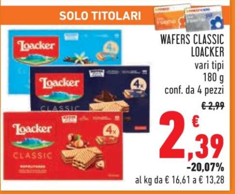 Wafers Classic Loacker