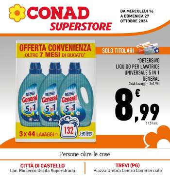 Volantino Conad Superstore - 16/10/2024 - 27/10/2024.