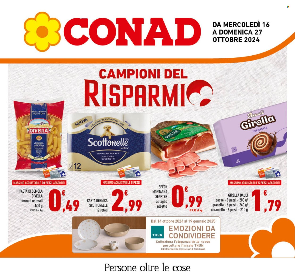 Volantino Conad - 16/10/2024 - 27/10/2024. Pagina 1