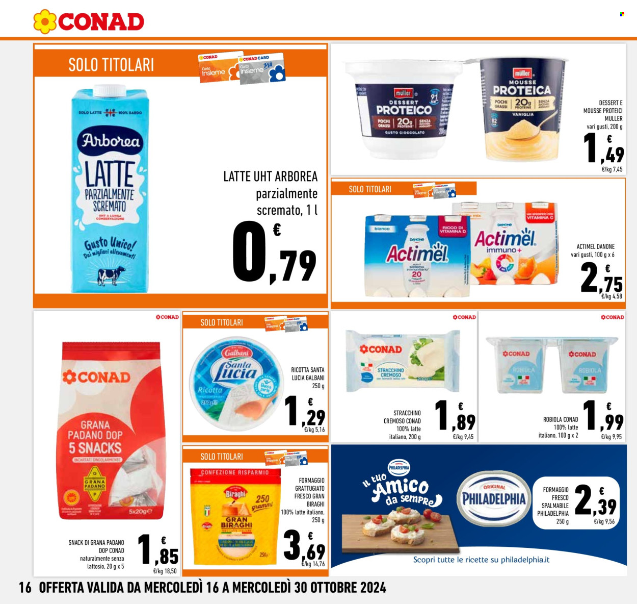 Volantino Conad - 16/10/2024 - 30/10/2024. Pagina 16