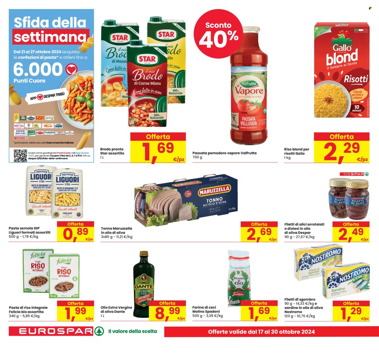 Volantino Eurospar - 17/10/2024 - 30/10/2024. Pagina 18