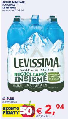 Acqua Minerale Naturale Levissima