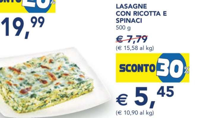 Lasagne con Ricotta e Spinaci