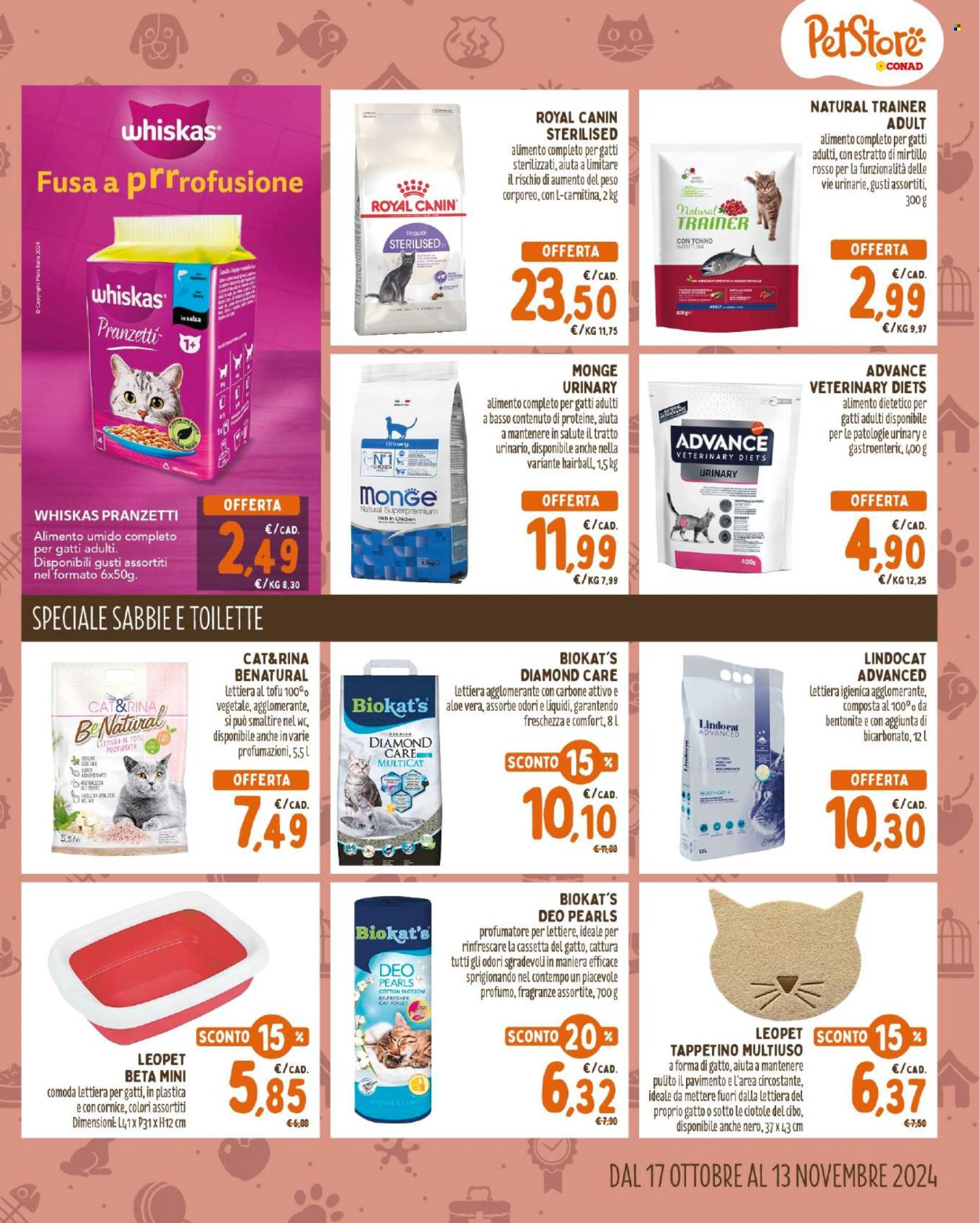 Volantino Pet Store Conad - 17/10/2024 - 13/11/2024. Pagina 5