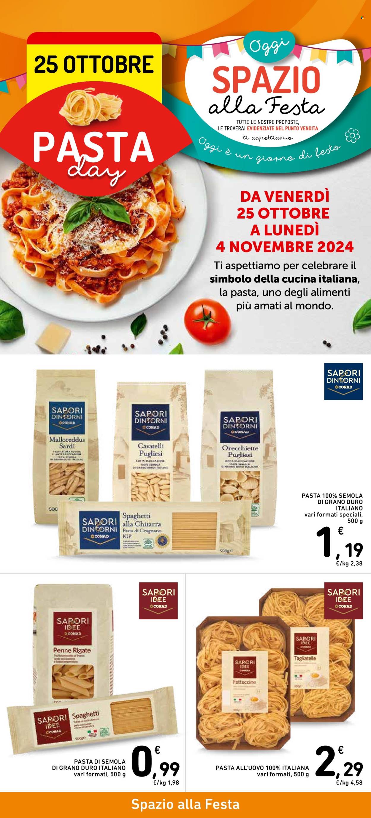 Volantino Spazio Conad - 25/10/2024 - 4/11/2024. Pagina 1