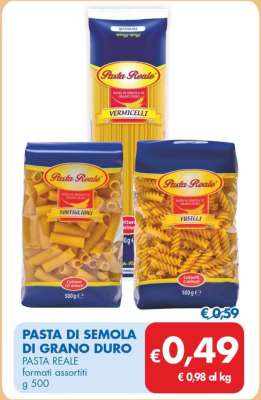 PASTA REALE PIPE RIGATE 500 g