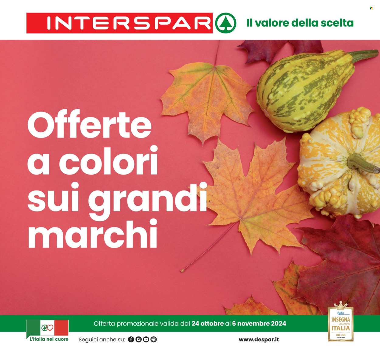 Volantino Interspar - 24/10/2024 - 6/11/2024. Pagina 1