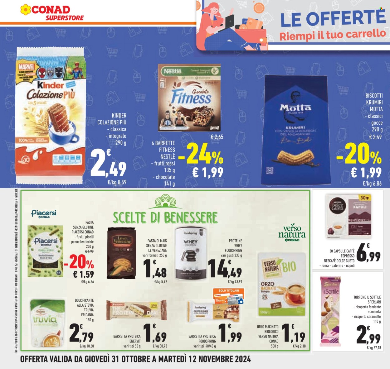 Volantino Conad Superstore - 31/10/2024 - 12/11/2024. Pagina 1