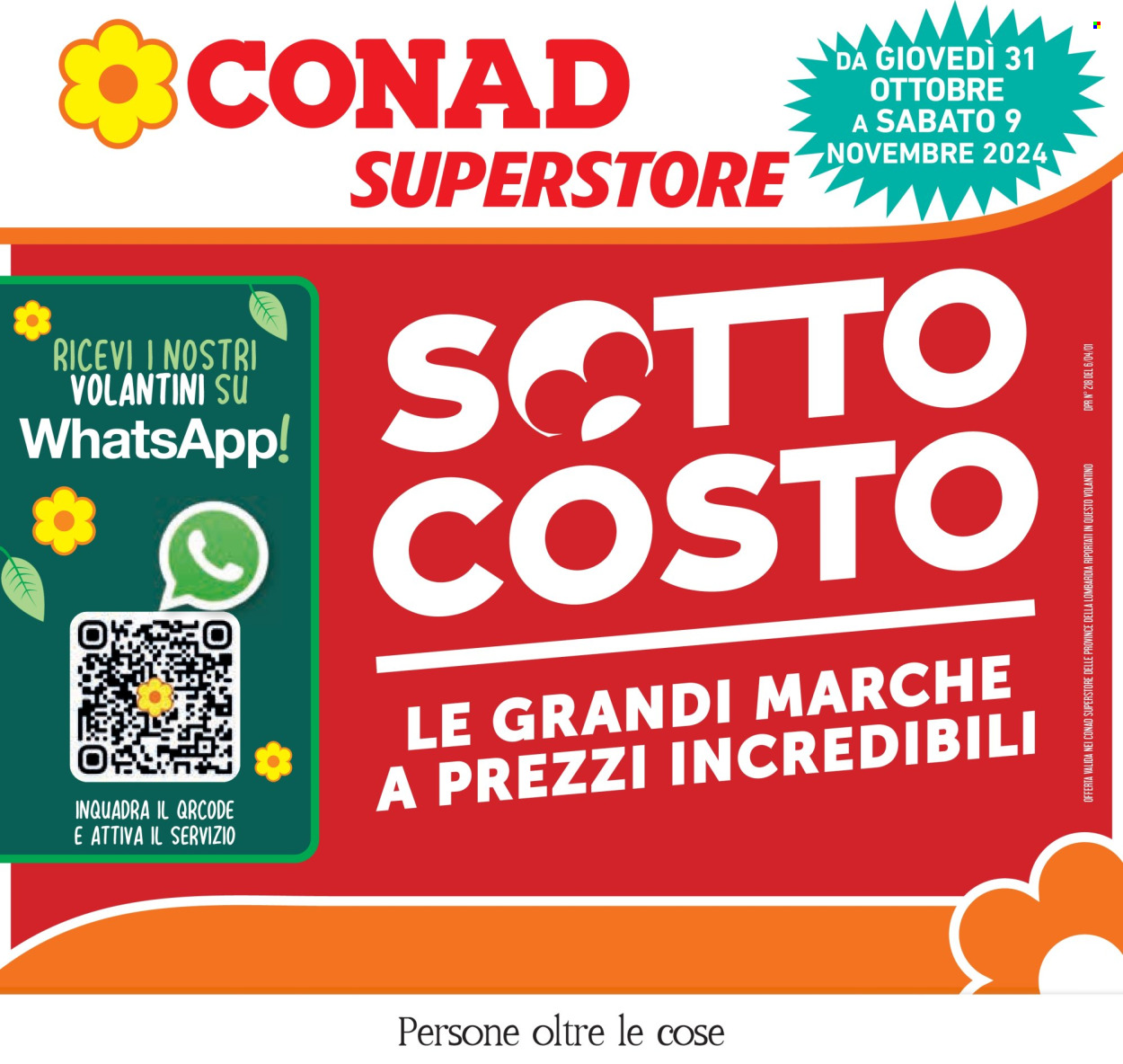 Volantino Conad Superstore - 31/10/2024 - 12/11/2024. Pagina 1