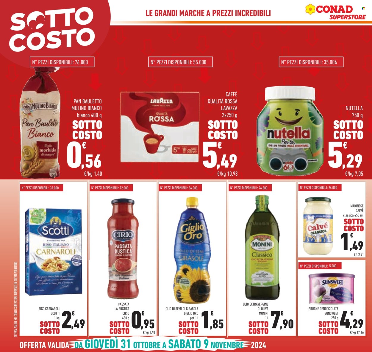 Volantino Conad Superstore - 31/10/2024 - 12/11/2024. Pagina 1