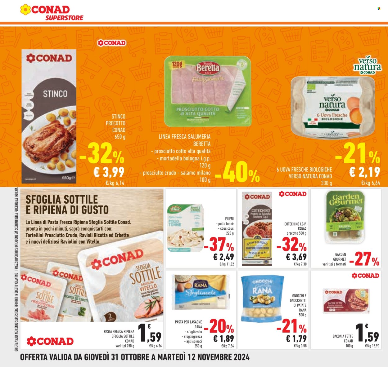 Volantino Conad Superstore - 31/10/2024 - 12/11/2024. Pagina 1