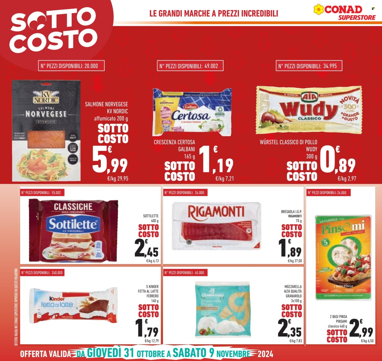 Volantino Conad Superstore - 31/10/2024 - 12/11/2024. Pagina 1