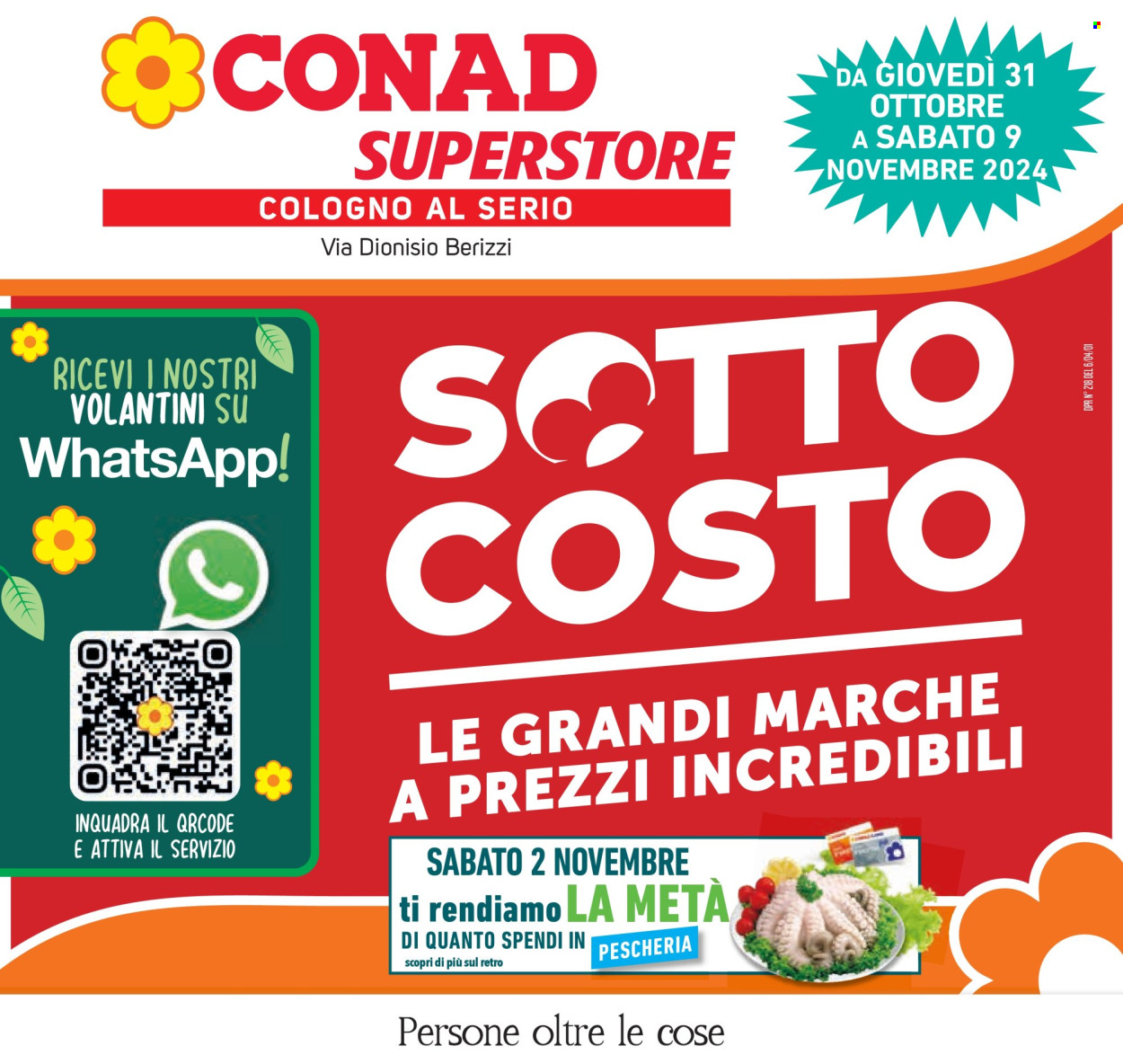 Volantino Conad Superstore - 31/10/2024 - 12/11/2024. Pagina 1