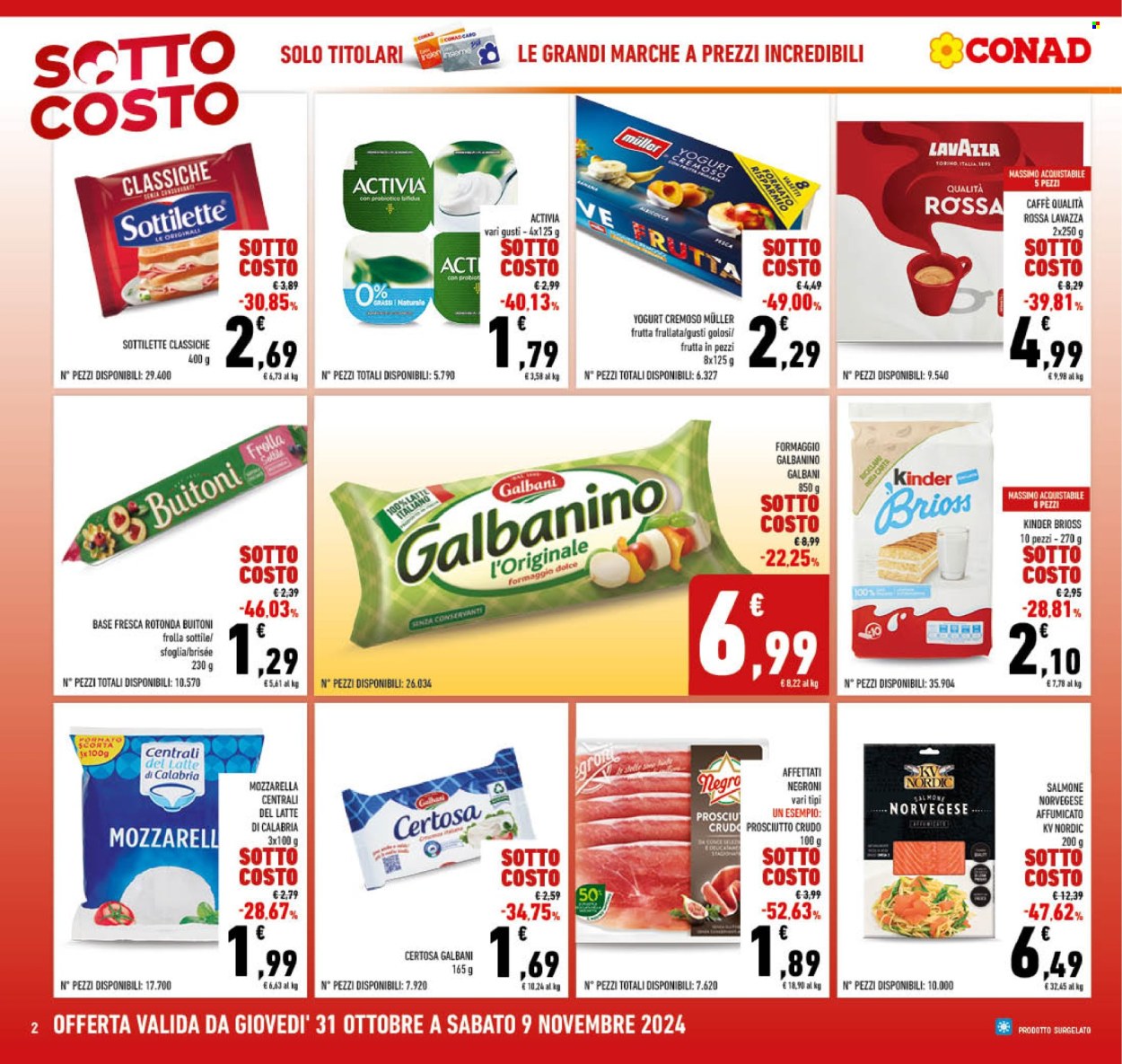 Volantino Conad - 31/10/2024 - 9/11/2024. Pagina 2