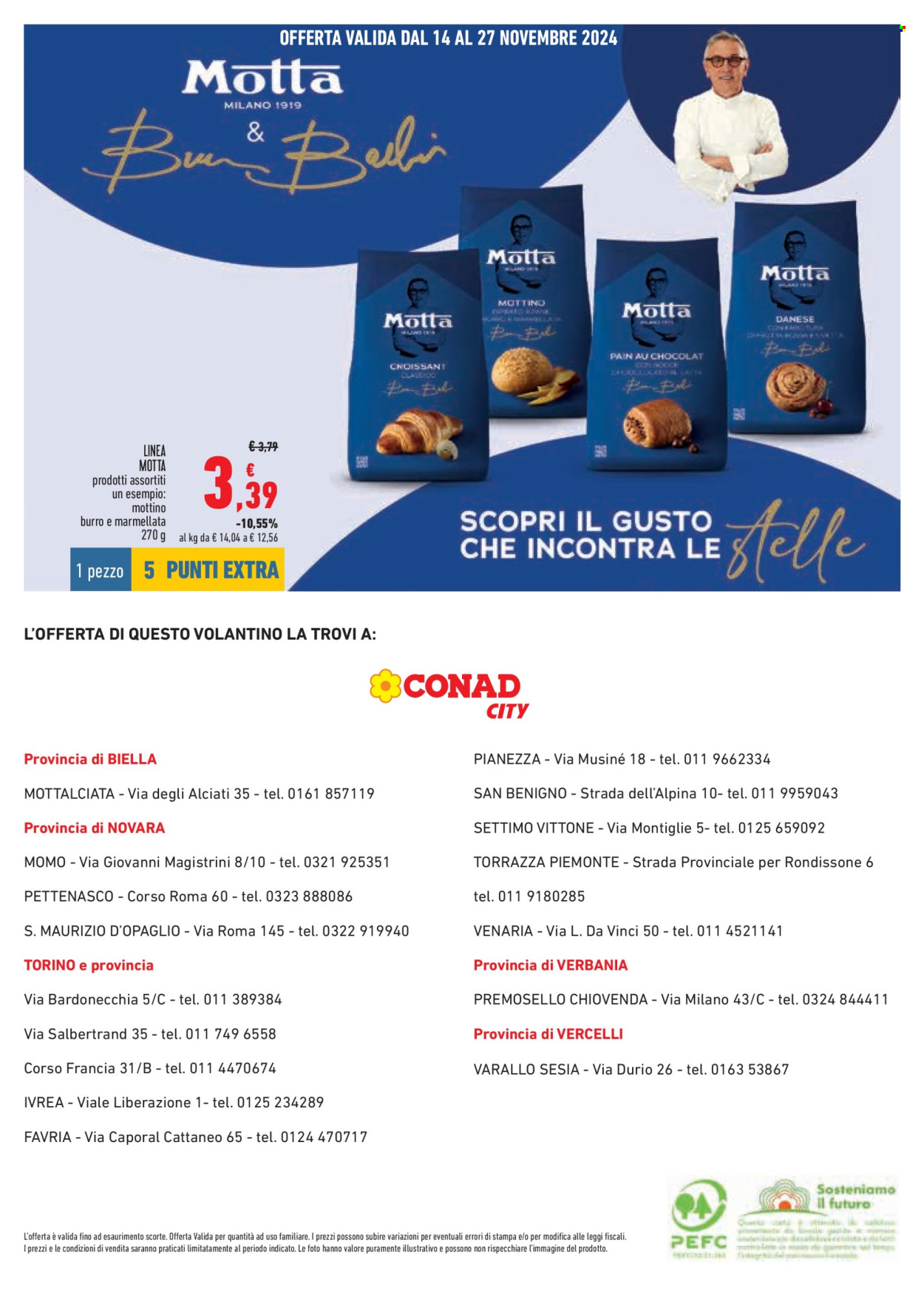 Volantino Conad - 31/10/2024 - 27/11/2024. Pagina 1