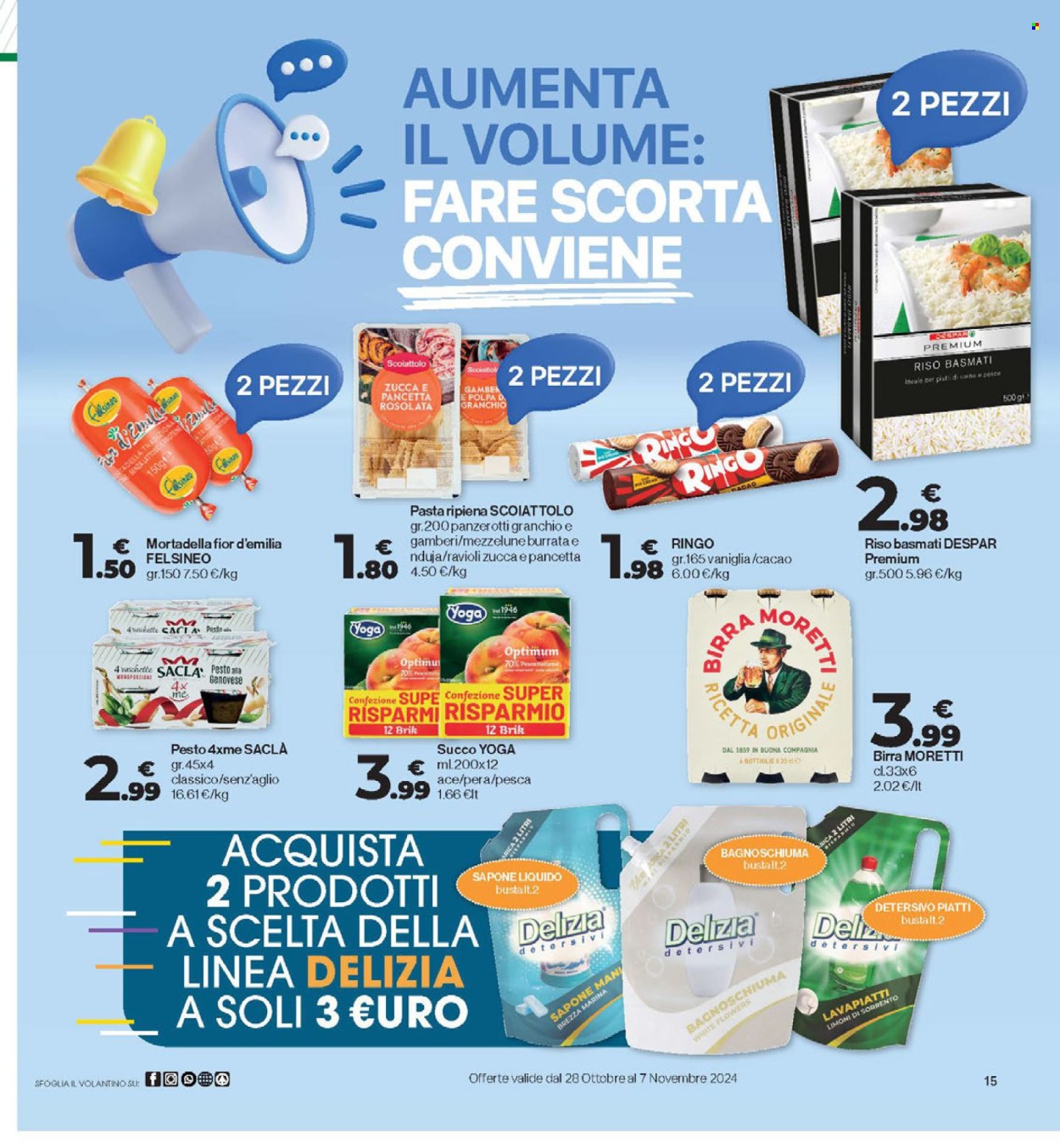 Volantino Eurospar - 28/10/2024 - 7/11/2024. Pagina 15