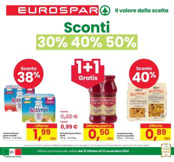 Volantino Eurospar - 31/10/2024 - 13/11/2024.