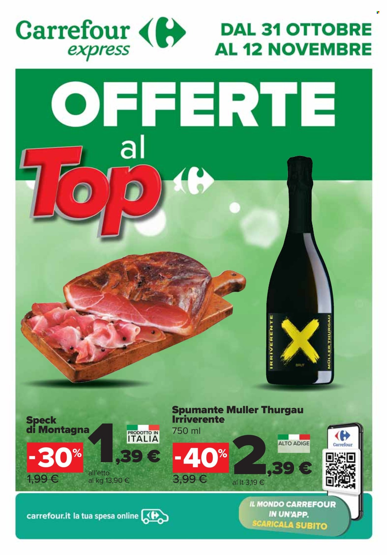 Volantino Carrefour - 31/10/2024 - 12/11/2024. Pagina 1