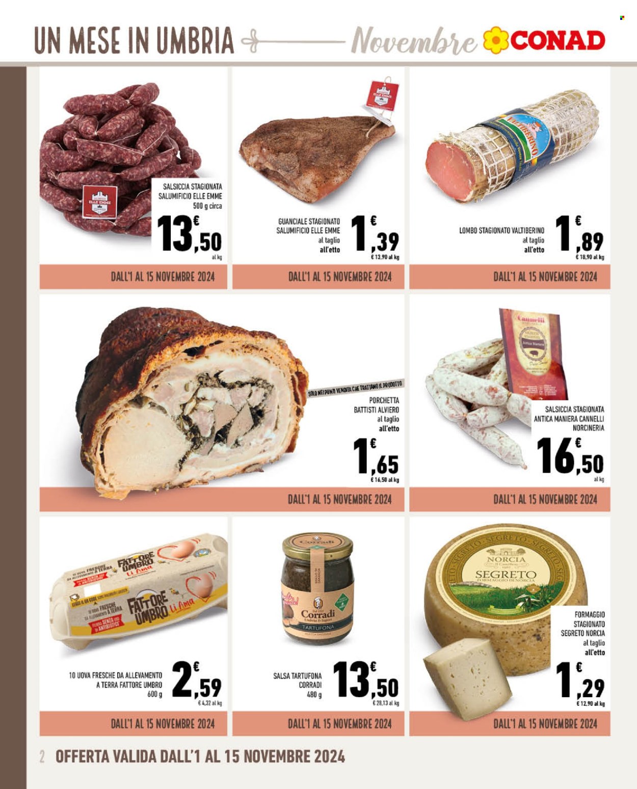 Volantino Conad - 1/11/2024 - 30/11/2024. Pagina 1