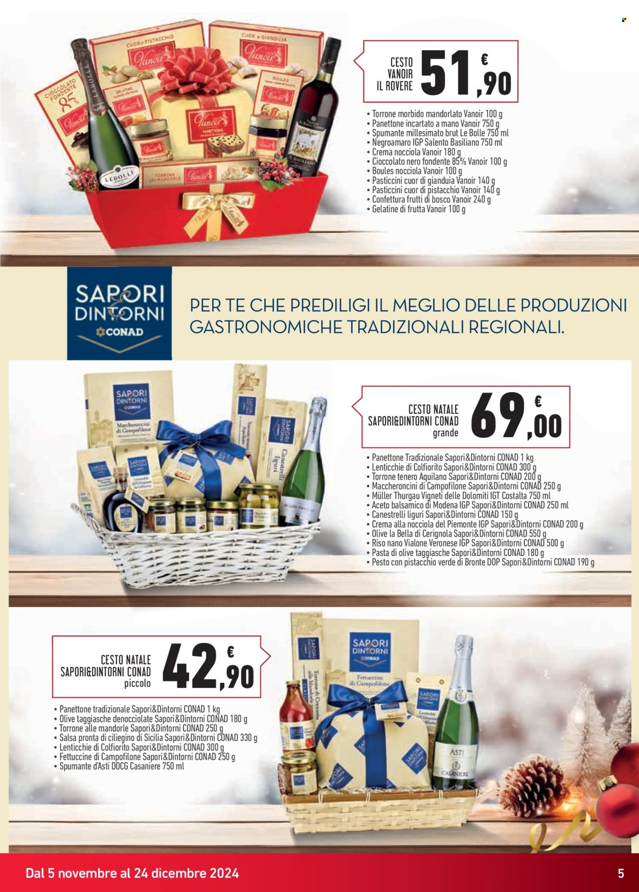 Volantino Conad - 5/11/2024 - 24/12/2024. Pagina 1