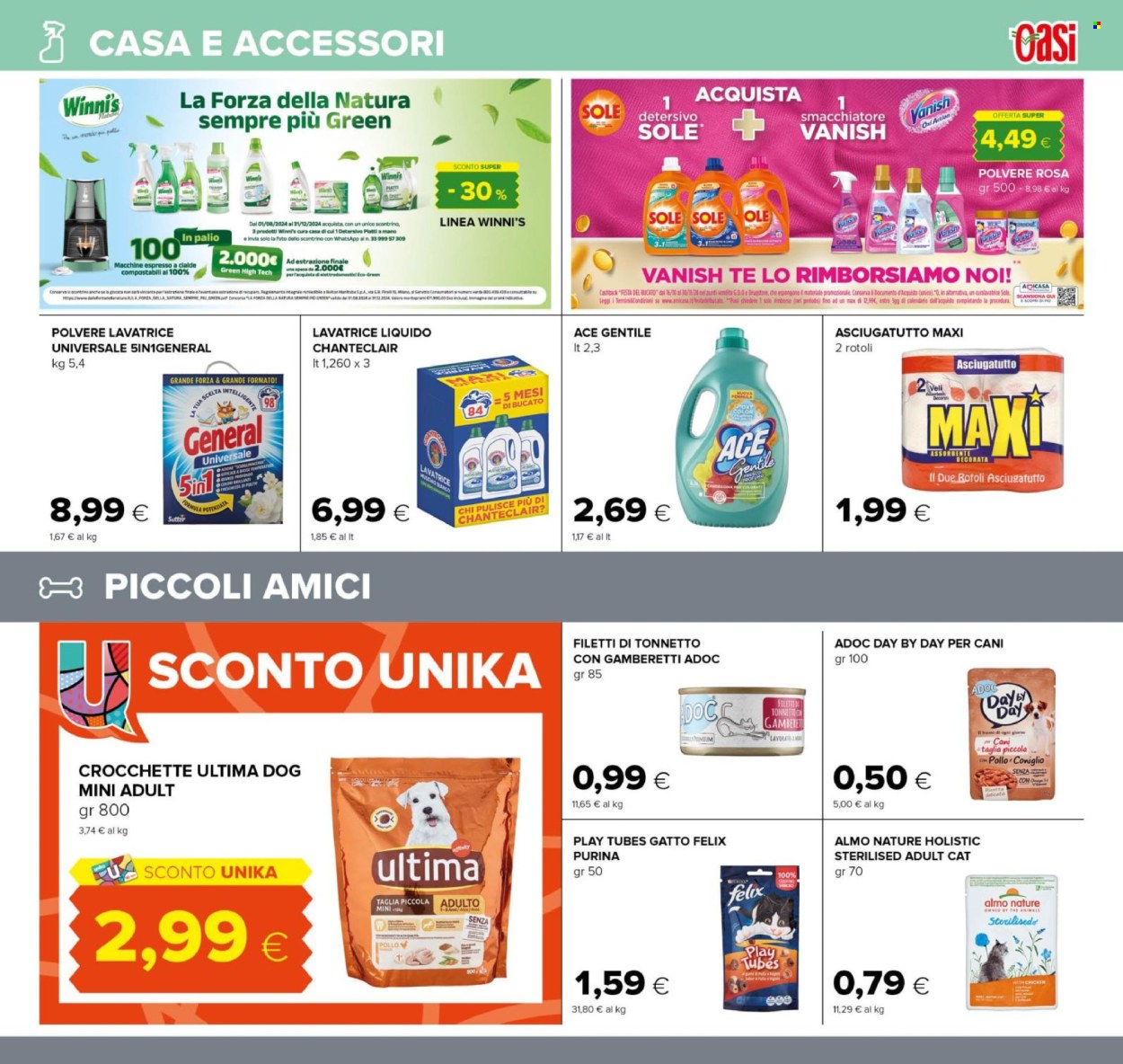 Volantino Oasi - 7/11/2024 - 21/11/2024. Pagina 1