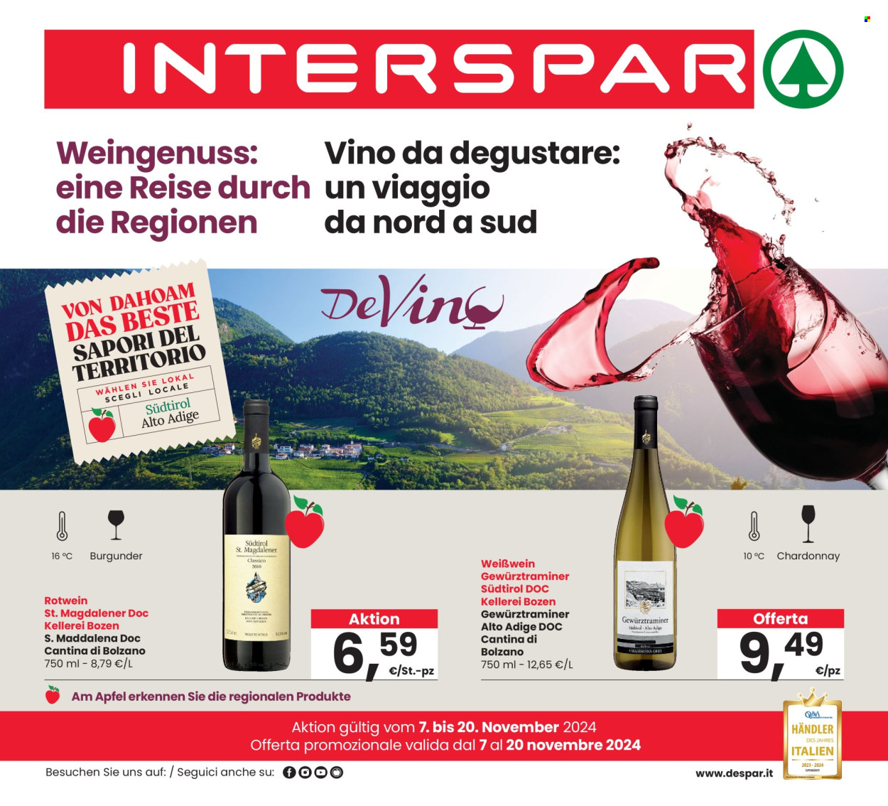 Volantino Interspar - 7/11/2024 - 20/11/2024. Pagina 1