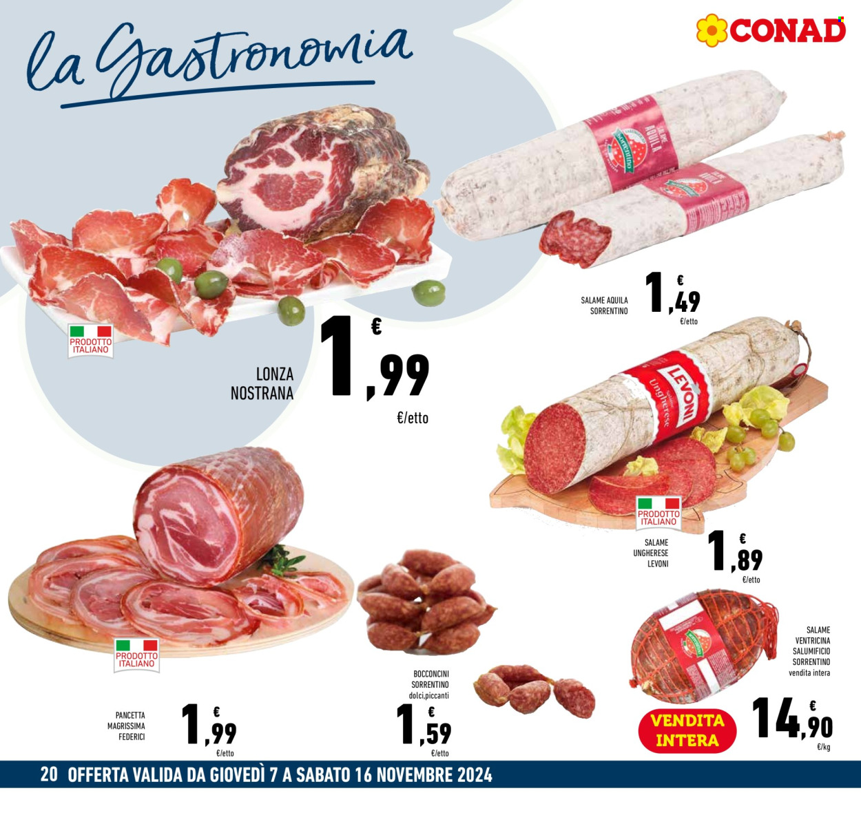 Volantino Conad - 7/11/2024 - 16/11/2024. Pagina 1