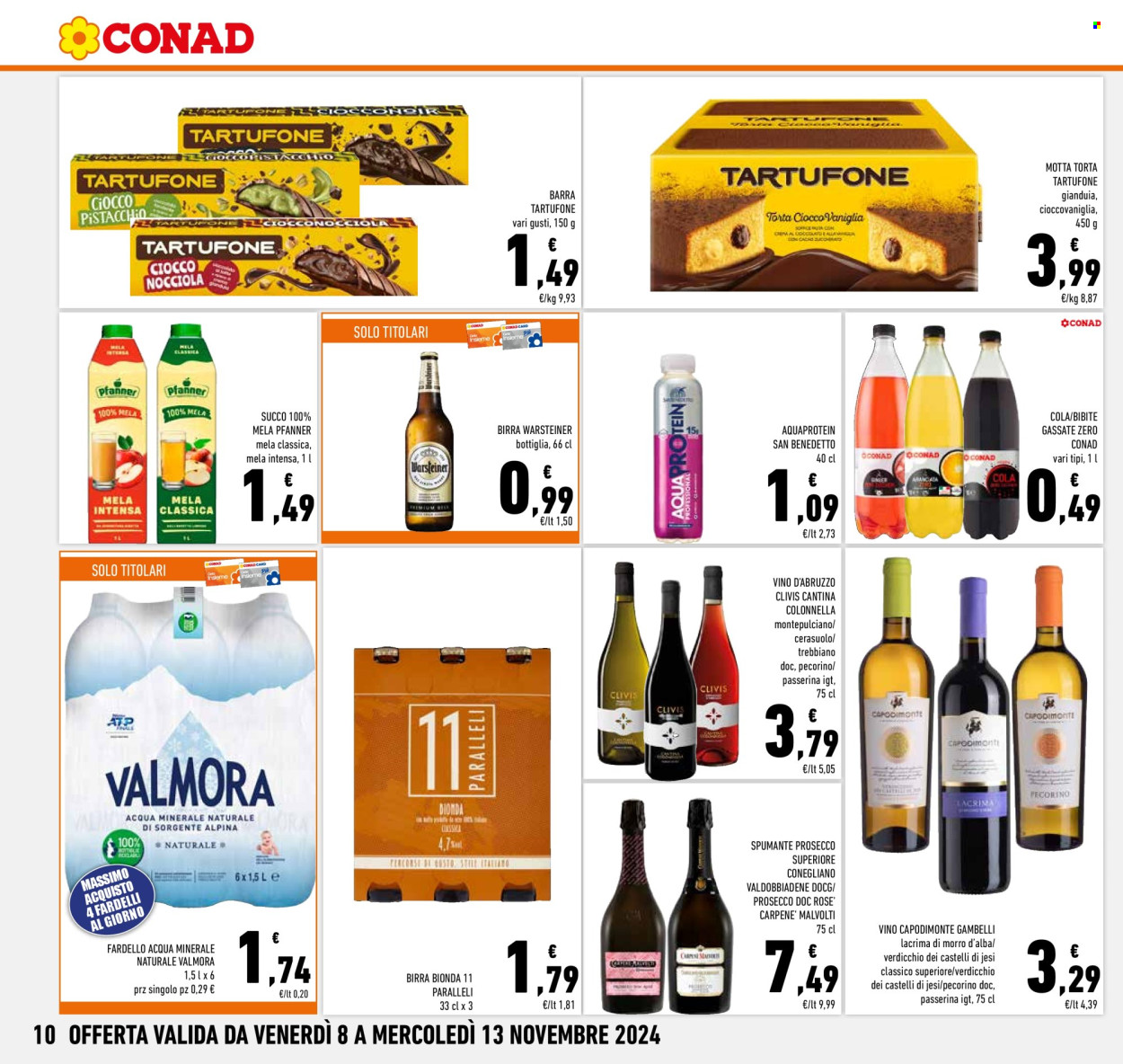 Volantino Conad - 8/11/2024 - 13/11/2024. Pagina 1