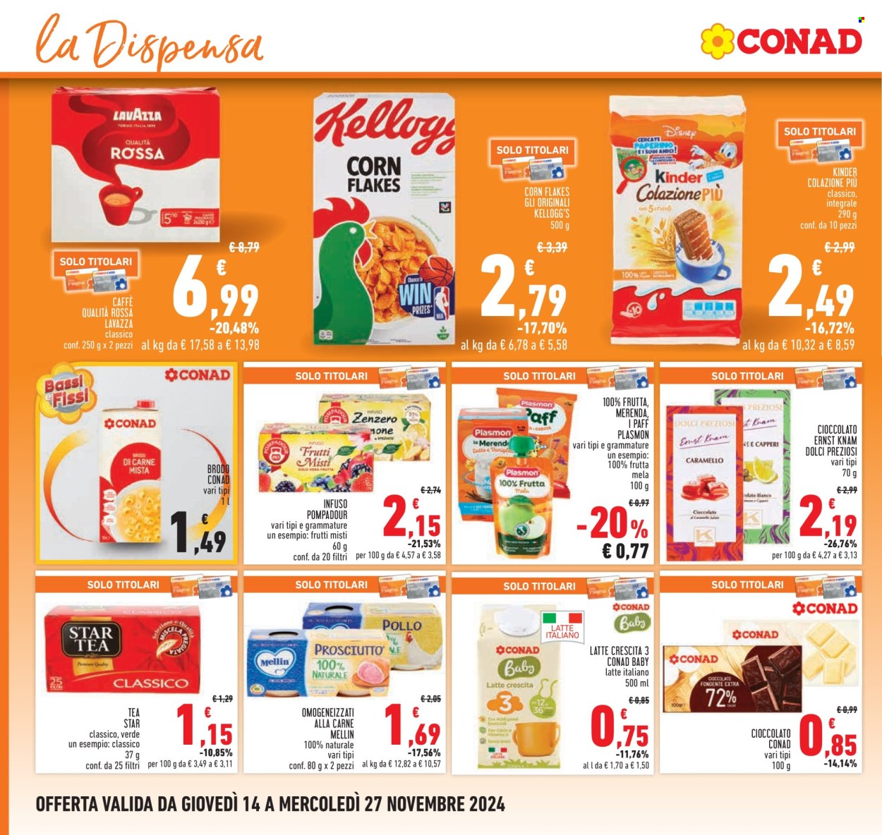 Volantino Conad - 14/11/2024 - 27/11/2024. Pagina 1