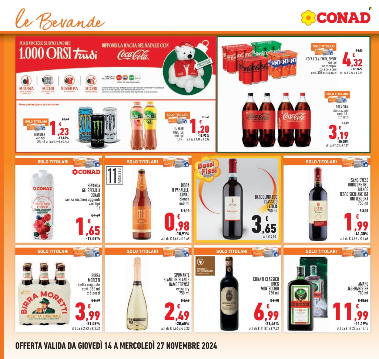 Volantino Conad - 14/11/2024 - 27/11/2024. Pagina 1