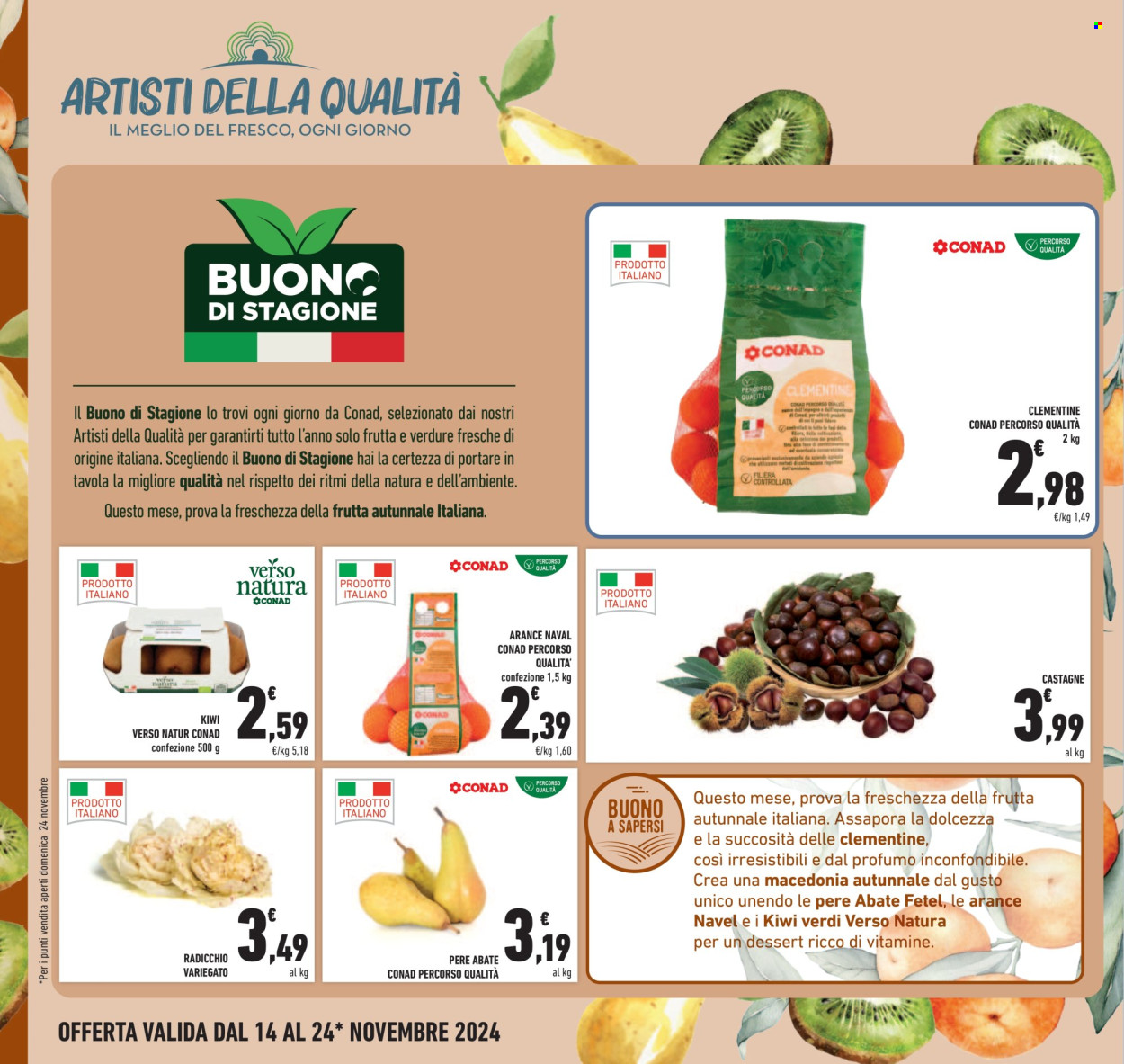 Volantino Conad - 14/11/2024 - 24/11/2024. Pagina 1