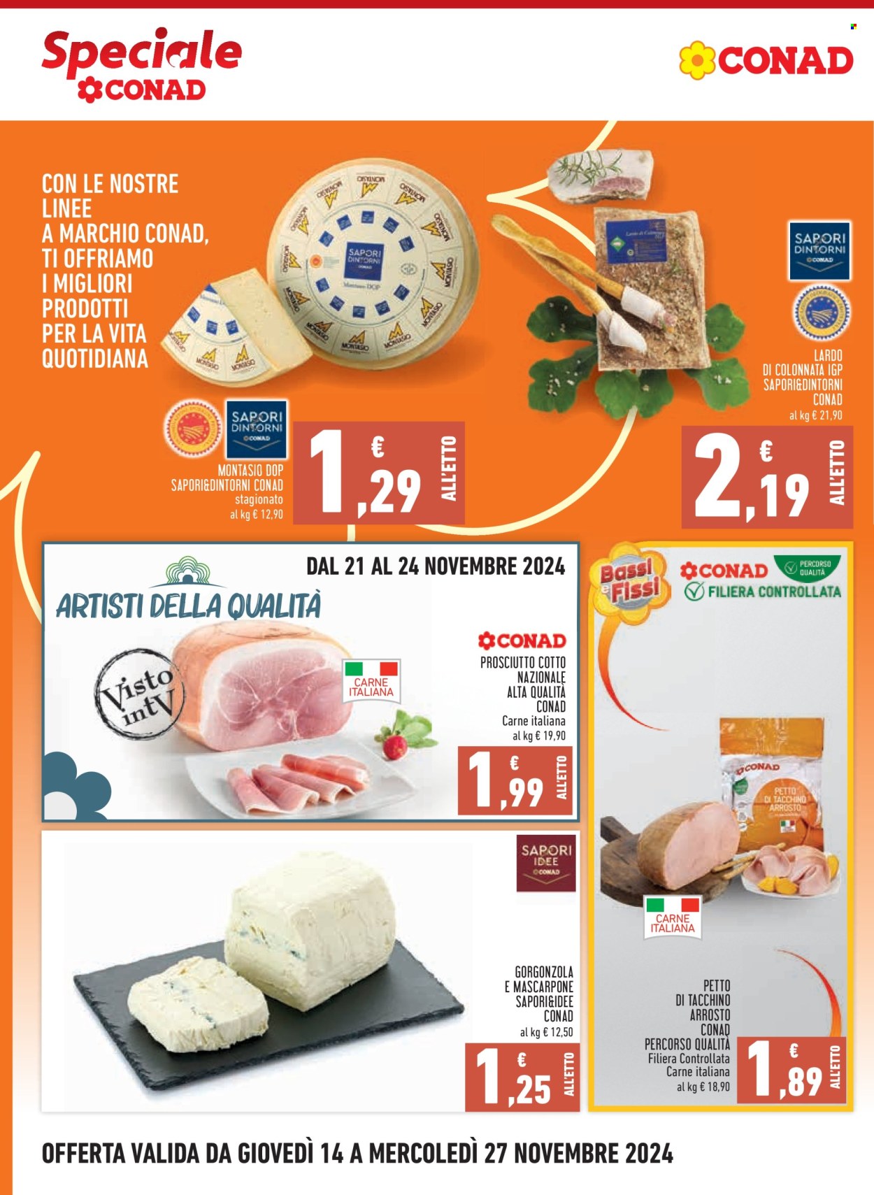 Volantino Margherita Conad - 14/11/2024 - 27/11/2024. Pagina 1