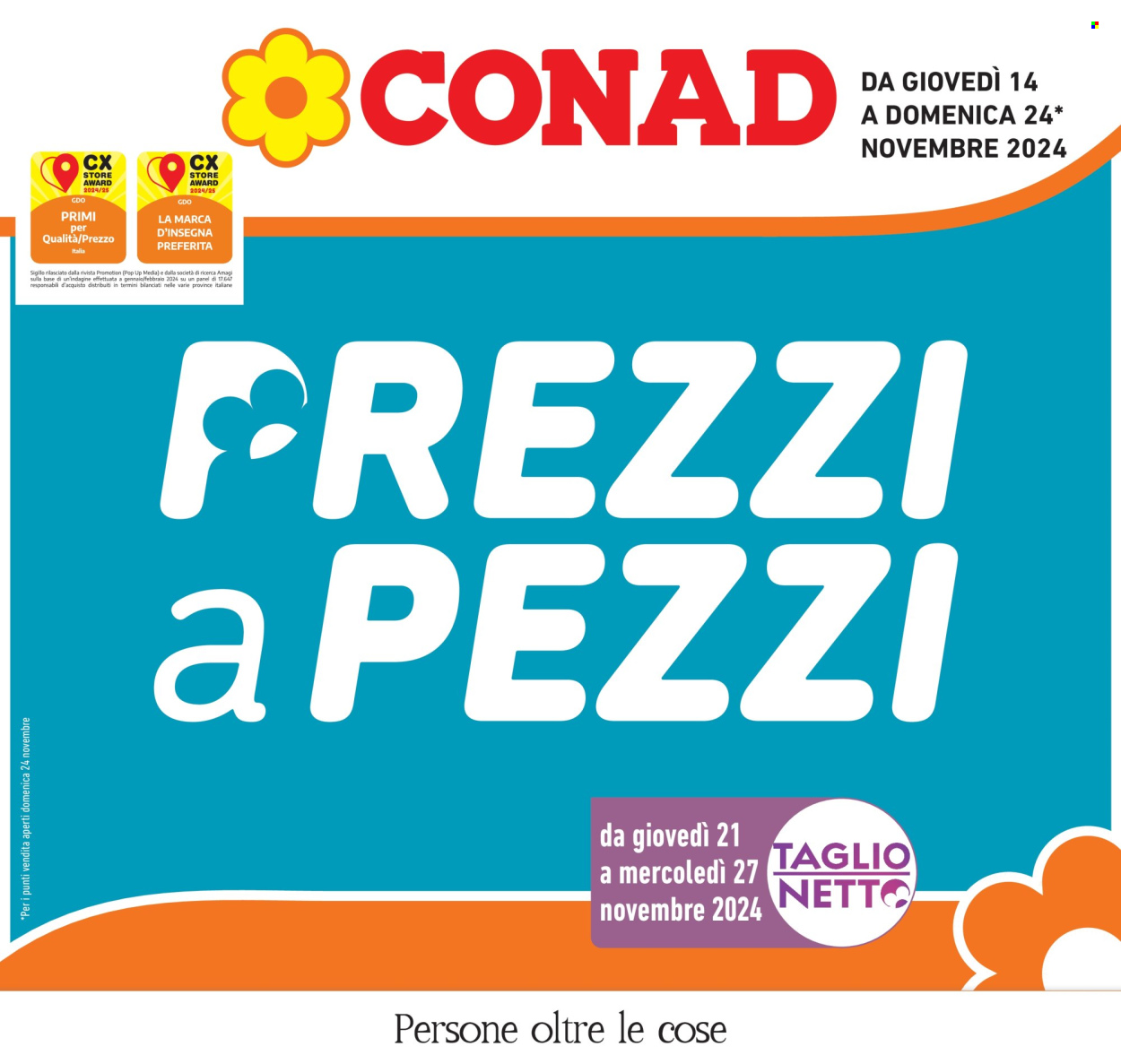 Volantino Conad - 14/11/2024 - 24/11/2024. Pagina 1