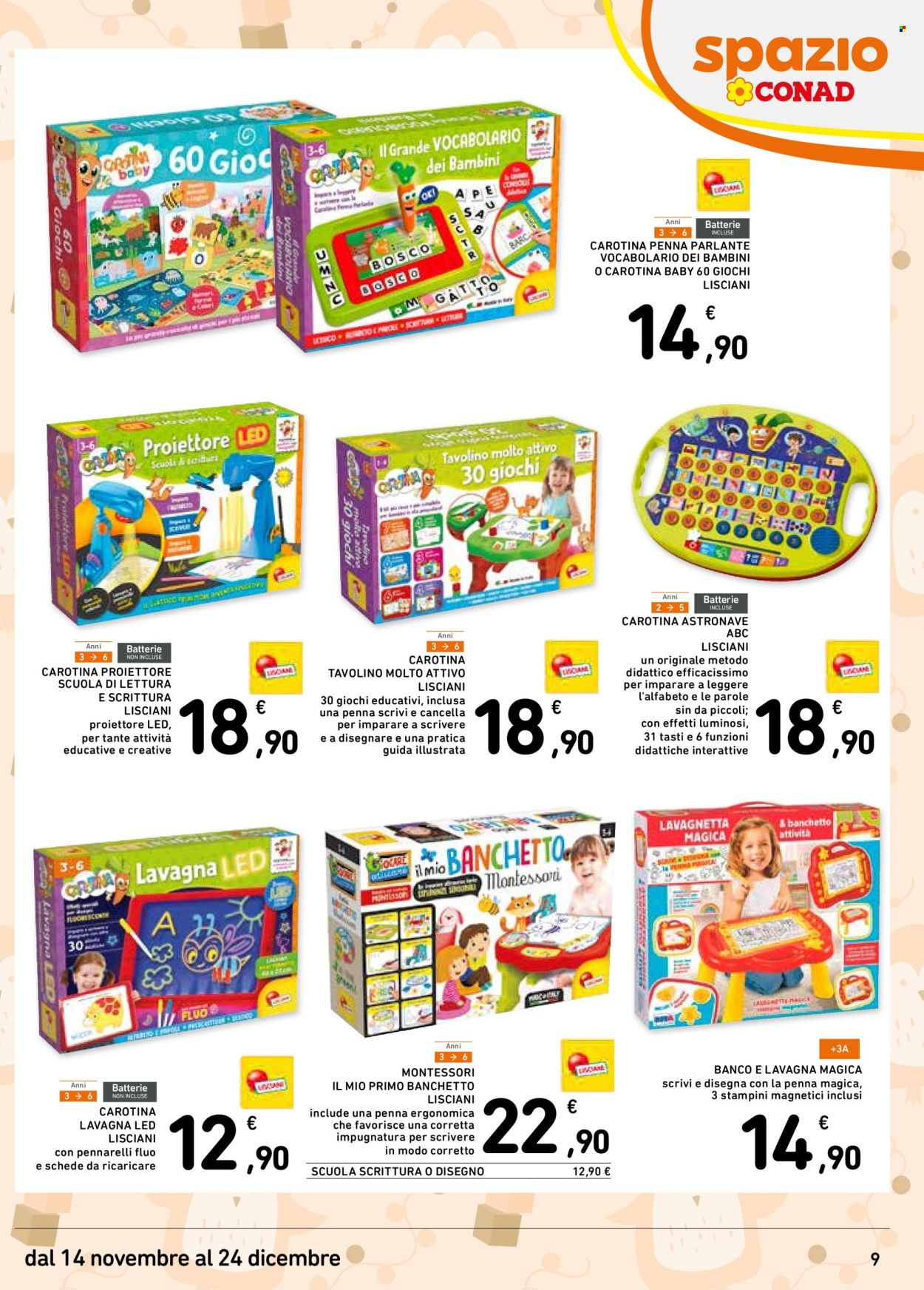 Volantino Spazio Conad - 14/11/2024 - 24/12/2024. Pagina 1