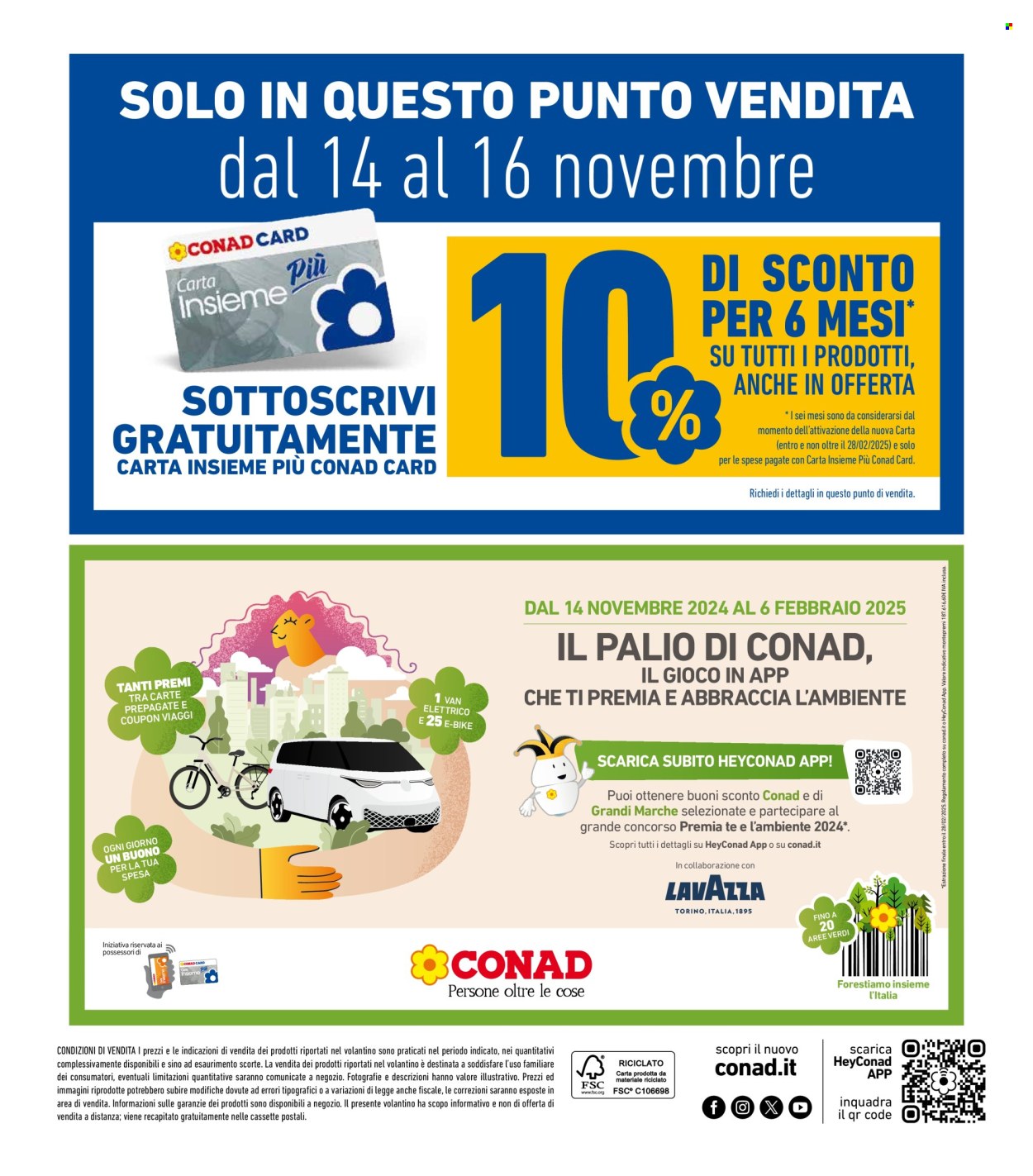 Volantino Spazio Conad - 15/11/2024 - 24/11/2024. Pagina 1