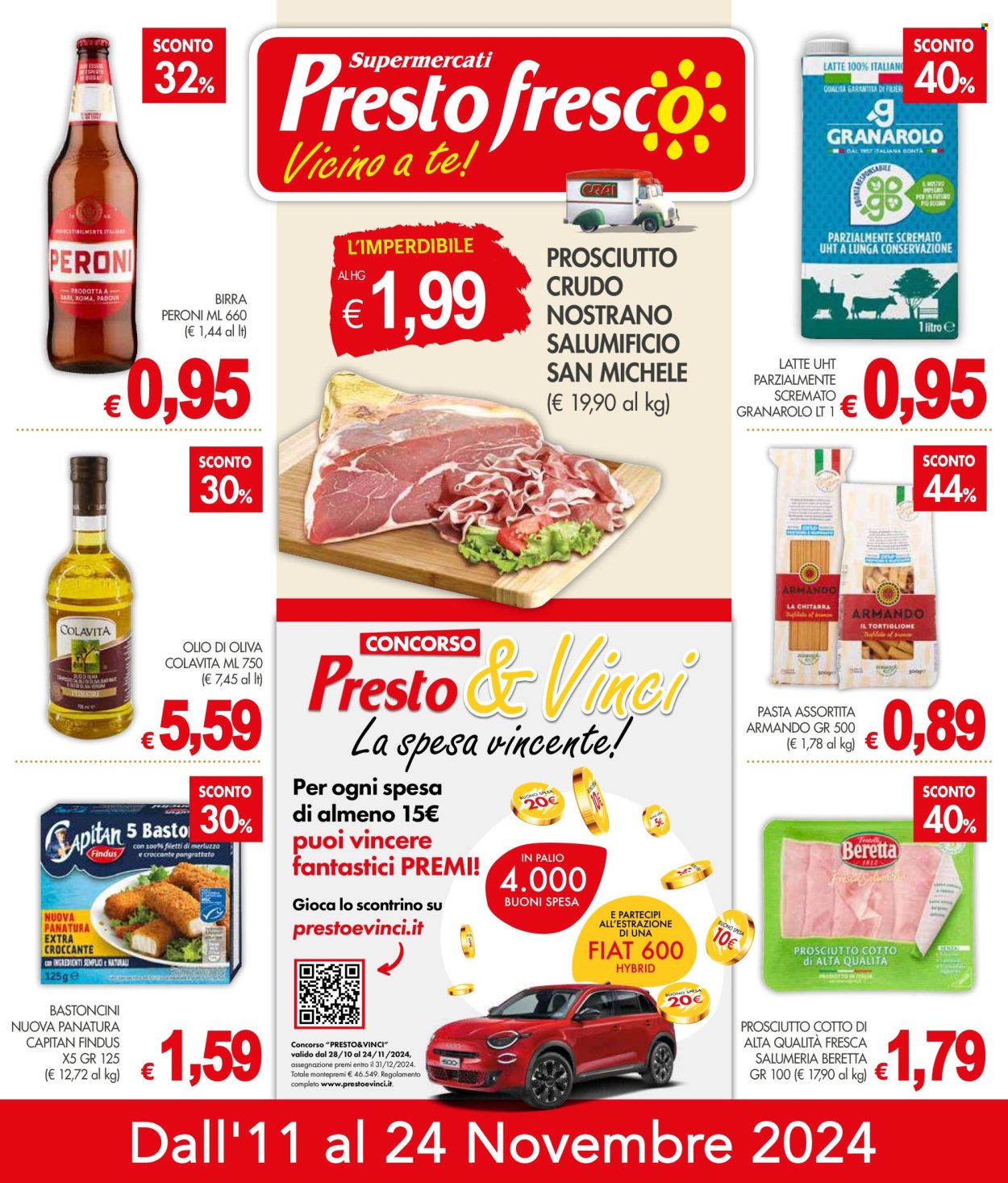 Volantino Presto Fresco - 11/11/2024 - 24/11/2024. Pagina 1