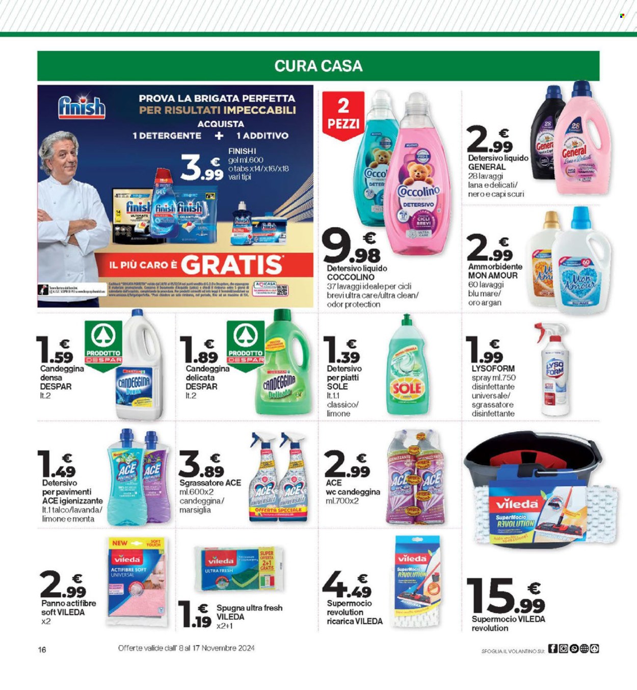 Volantino Eurospar - 8/11/2024 - 17/11/2024. Pagina 16