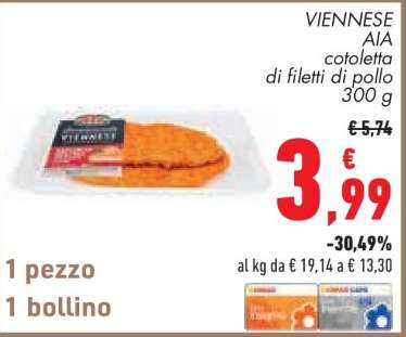 VIENNESE AIA cotoletta di filetti di pollo 300 g