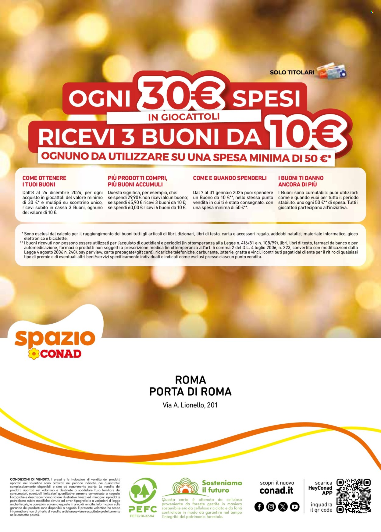 Volantino Spazio Conad - 13/11/2024 - 24/12/2024. Pagina 1