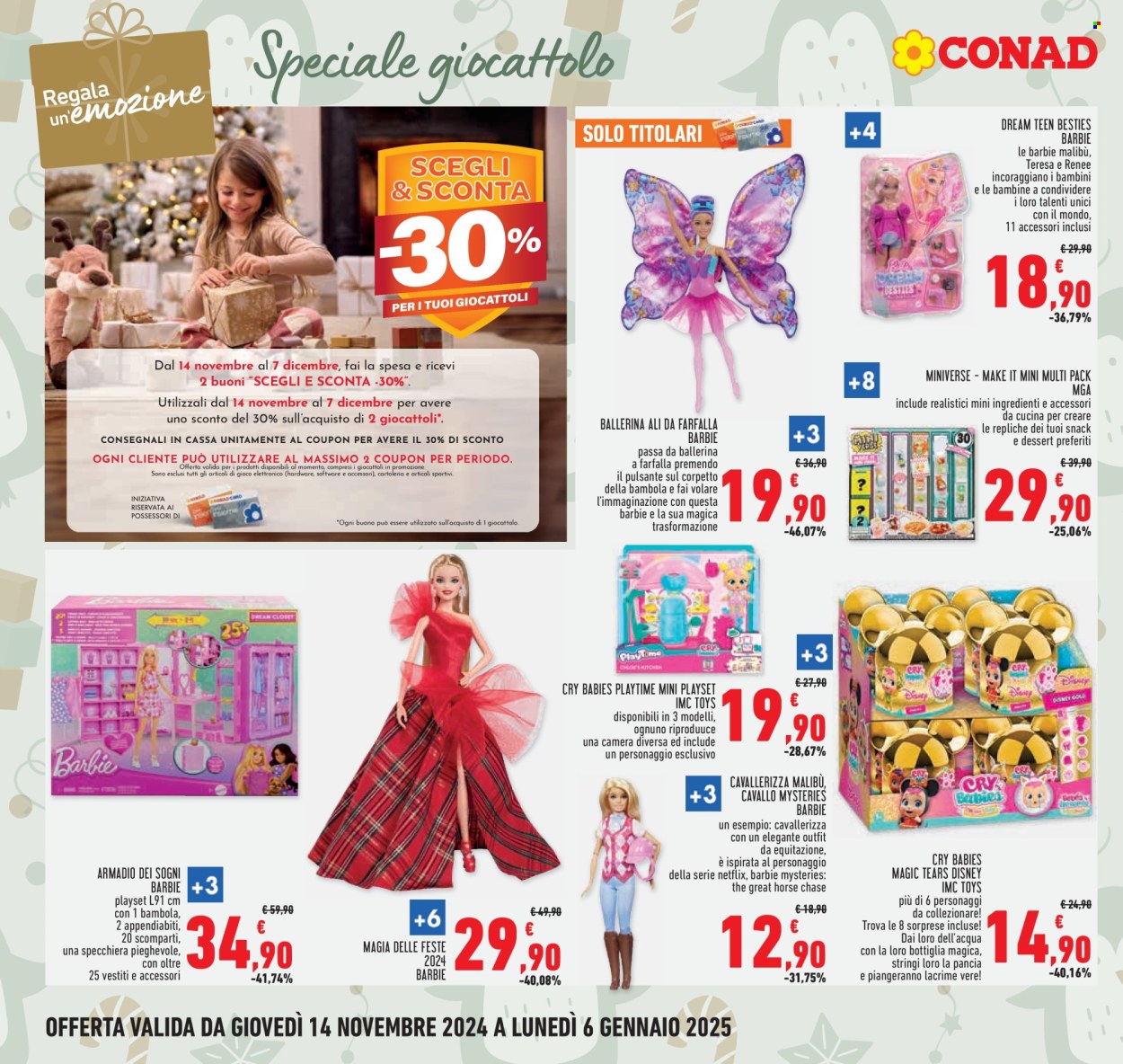 Volantino Conad - 14/11/2024 - 27/11/2024. Pagina 1